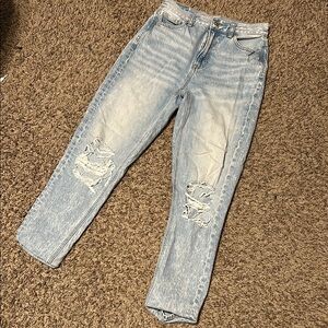 American Eagle Light Blue Distressed Women's Jeans